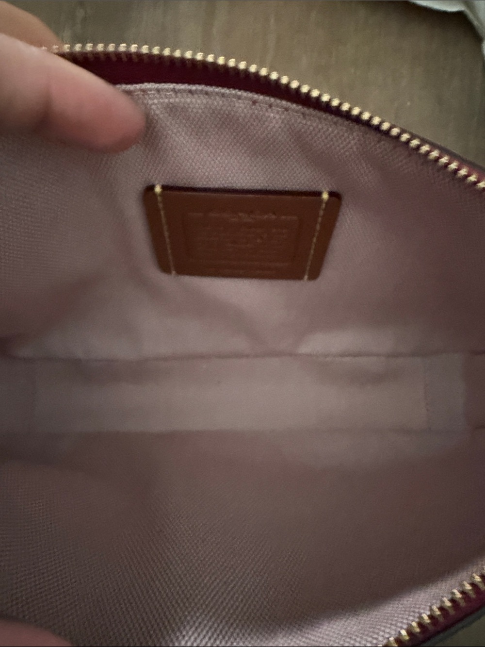 Coach Plaza Bag 22 Dark Fuschia - Picture 4 of 6